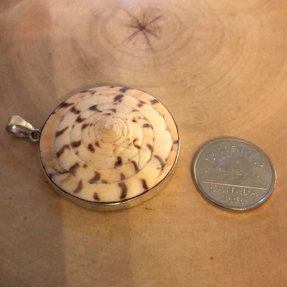 925 sterling silver shell pendant (large) - Picture 4 of 4